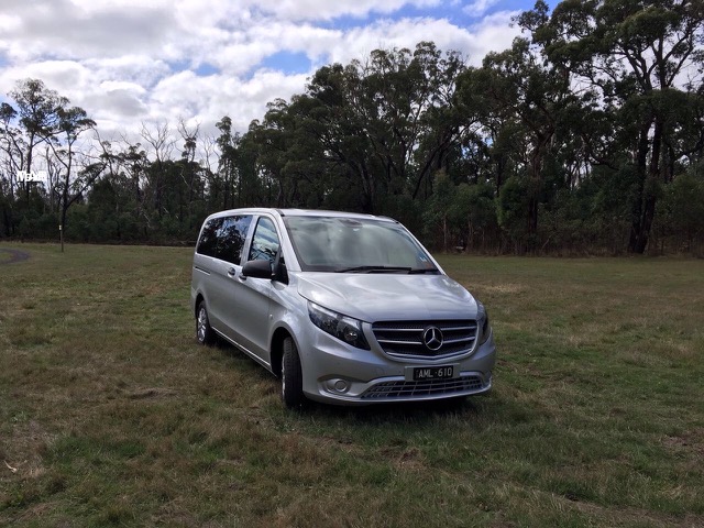 a car parked in a field