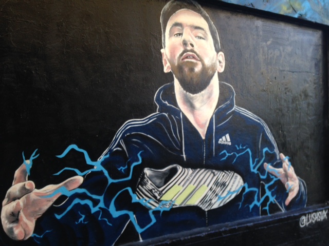 a man sitting on a stage